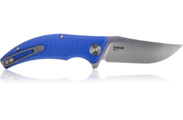 Image of Steel Will Sargas Folding Knife, 3.25in, D2, Clip Point, Satin Blade, G10 Anodized Handle, Blue, SWF60-11
