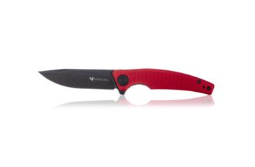 Image of Steel Will Shaula F61-13 Folding Knife, 3.4in, D2 Steel, Black Blade, Red, G10 Handle, F61-13