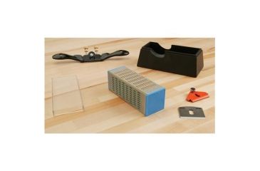 Image of Steelex 2 in. x 6 in. Four-Sided Diamond Hone w/ Stand, Slip Resistance Rubber Feet D3657