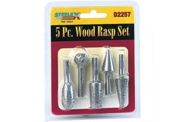 Image of Steelex 5 Pc. Rotary Rasp Set, Five Different Shaping Profiles D2257