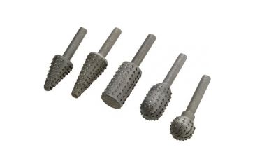 Image of Steelex 5 Pc. Rotary Rasp Set, Five Different Shaping Profiles D2257