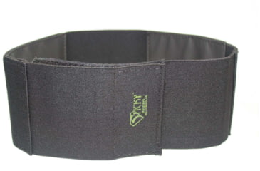 Image of Sticky Holsters Sticky Belly Band Holster, Plush Elastic, Ambidextrous, Black, Large, SBBLG3250