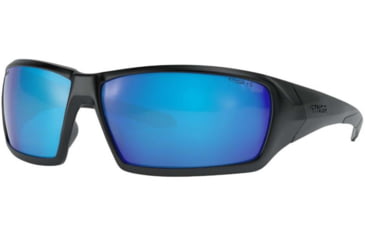 Image of STNGR Ridge Ballistic Sunglasses, Matte Black/Blue Mirror, Large/Extra Large, C7-Z4IT-YY7A