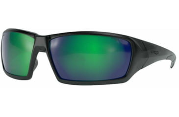 Image of STNGR Ridge Ballistic Sunglasses, Matte Black/Green Mirror, Large/Extra Large, OS-YN4Z-7TE8