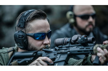 Image of STNGR Ridge Ballistic Sunglasses, Matte Black/Smoke, Large/Extra Large, LC-43O4-RW0G
