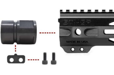 Image of STNGR VLCN M-Lok Free Float Handguard for AR15/M4, Anodized Black, 15 in, 15VLCN