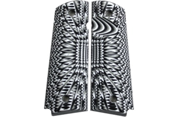 Image of Stoner CNC Aggressive Starburst G10 Gun Grips fit 1911 Full Size, Arctic Camo, 1911 Full Size-Round Butt, STO-1911F-AS-RND-ARC