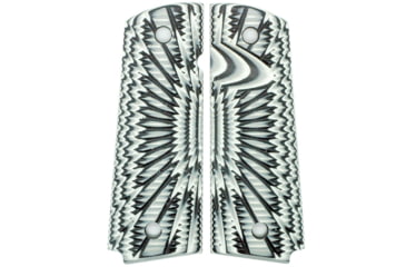 Image of Stoner CNC Aggressive Starburst G10 Gun Grips fit 1911 Compact and Springfield EMP, Arctic Camo, 1911 Compact-Slim-Standard, STO-1911C-AS-STD-ARC-SLIM