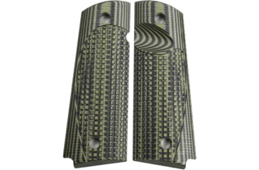 Image of Stoner CNC Conceal Carry G10 Gun Grips fit 1911 Compact and Springfield EMP, OD Green Black, 1911 Compact-Slim-Standard, STO-1911C-CC-STD-ODG-SLIM