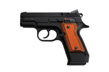 Image of Stoner CNC CZ Rami G10 Gun Grips Full Checker Texture Pistol Panels Fits CZ 2075 Rami, Orange Black, STO-CZ-FC-ORG