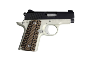 Image of Stoner CNC Kimber Micro Carry .380 ACP Cross Hatch G10 Gun Grips, Earth Camo, Ambi, STO-KM .380-CH-AM-ETH