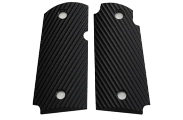 Image of Stoner CNC Kimber Micro Carry .380 ACP Cross Hatch G10 Gun Grips, Midnight Black, Non Ambi, STO-KM .380-CH-NO-BLK