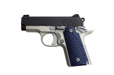 Image of Stoner CNC Kimber Micro 9 9mm Spartan G10 Gun Grips, Blue Black, Ambi, STO-KMC9-SP-AM-BLB