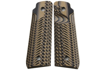 Image of Stoner CNC Ruger Mark IV 22/45 Lite G10 Gun Grips Slash and Burn Design Fits Ruger 22 45 Lite Generation 4 Rimfire, Earth Camo, STO-IV2245-SB-ETH