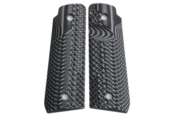 Image of Stoner CNC Ruger Mark IV 22/45 Lite G10 Gun Grips Slash and Burn Design Fits Ruger 22 45 Lite Generation 4 Rimfire, Grey Black, STO-IV2245-SB-GRB