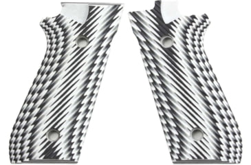 Image of Stoner CNC Taurus PT92 Cross Hatch G10 Gun Grips fit PT 92 Taurus Pistol with Decocker, Arctic Camo, STO-PT92-CH-ARC