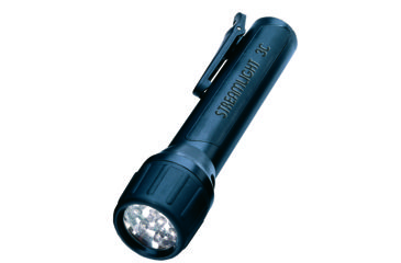 Image of Streamlight 3C Propolymer Flashlight, 85 Lumen, Blue Led, Uses 3 X C Batteries, Black, 33313