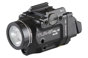 Image of Streamlight TLR-8 HL-X SUB USB SL-B9 Rechargeable 1000 Lumens LED Weapon Light for Springfield Armory Hellcat, with High And Low Switches, USB-C Cord, Multi-Tool, Mounting Kit With Key, Black, 69469