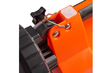 Image of Streamlight E-Flood FireBox 1500 Lumens Rechargeable Lantern with Blue Taillight LEDs, 12V DC Vehicle Mount System with Direct Wire Rack and Shoulder Strap, Orange, 45815