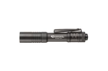 Image of Streamlight MicroStream USB Rechargeable Bright Small LED Flashlight, 250/50 Lumens w/ 5in USB Cord and Lanyard, Black, Clam, 66601
