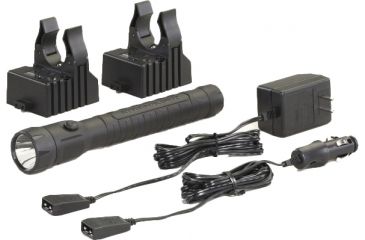 Image of Streamlight PolyStinger LED HAZ-LO Industrial Safety Flashlight, 120V AC Steady Charge Cord, Black, 76443