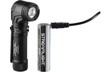 Image of Streamlight ProTac 90X USB 1x SL-B26 Li-ion Reachargeable LED Right Angle Multi-Fuel Tactical Flashlight, 1000 Lumens, Black, 88095