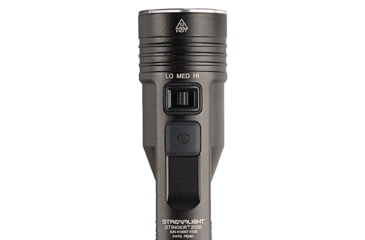Image of Streamlight Stinger 2020 LED 2000 Lumen Flashlight w/o charger, w/Y USB Cord &amp; Lanyard, Black, 78100