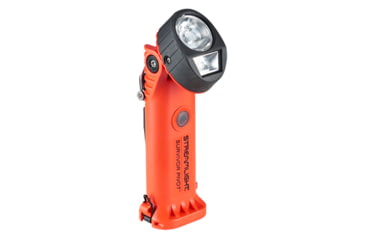 Image of Streamlight Survivor Pivot USB LED Flashlight with Magnet, Rechrgeable, 325 Lumens, Orange, 91838