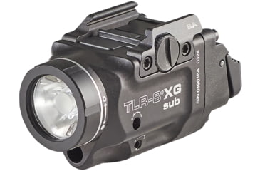Image of Streamlight TLR-8 G Sub For Hellcat LEDWeapon Light w/ Green Laser, CR123A Lithium, White, 500 Lumens, Black, 69439