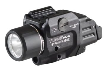 Image of Streamlight TLR-8 HL-X USB SL-B9 Rechargeable 1000 Lumens Weapon Light with High And Low Switches, USB-C Cord, Multi-Tool, And Key Kit, Black, 69465