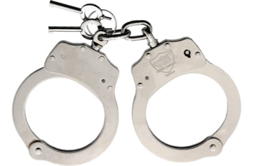 Image of StreetWise Security Products Nickel Plated Steel Handcuffs, Double Locking, SWNPSSH