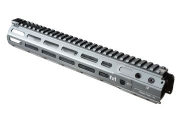 Image of Strike Industries 12in Mega Fins XL Handguard Rail with Mlok, Grey, SI-MEGAFINS-XL-MLOK-12-GY