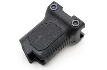 Image of Strike Industries Angled Vertical Short Grip with Cable Management for 1913 Picatinny Rail, Black, SI-AR-CMAG-RAIL-S-BK