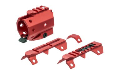 Image of Strike Industries Gridlok Front&amp;Rear Sights, Red, One Size, 708747548846