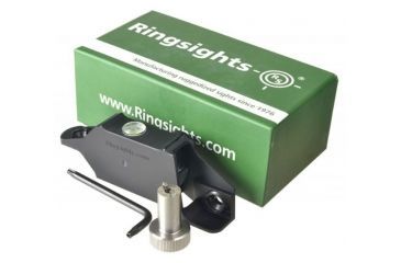 Image of Strike Industries HC-14 Mini Dual Illuminated Ring Sight w/ Back Up Illuminated Battery, Green Fibre Optic and Green Central Dot, Black, RS-HC-14 Mini Green ILU