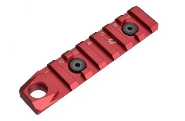 Image of Strike Industries Link Rail Section 7 Slots-QD Featured Can Fit Most Keymod and M-Lok Version Mounting Surfaces, Red SI-Link-RS-7-QD-RED