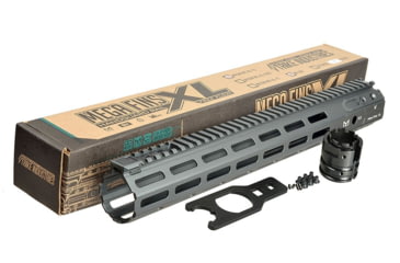 Image of Mega Fins XL Handguard Rail Keymod, Grey, 10in