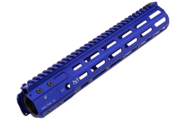 Image of Strike Industries Mega Fins XL Handguard Rail, w/KeyMod, Blue, 12in, SI-MEGAFINS-XL-KM-12-BLU