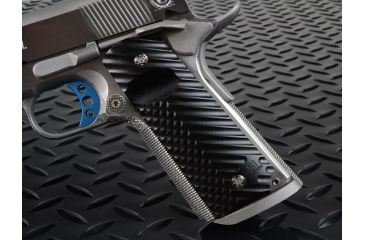 Image of Strike Industries Polymer Extreme Slim CNC 1911 Pistol .25 Grip Diamond Cutter - Dual Texture, Semi-Gloss PX17