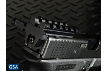 Image of Strike Industries Rear Sight Mount For Glock, Affordable Alternative To Mount Rear Sight/Red Dot On Glock, Black, One Size, SI-GSR