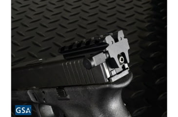 Image of Strike Industries Rear Sight Mount For Glock, Affordable Alternative To Mount Rear Sight/Red Dot On Glock, Black, One Size, SI-GSR