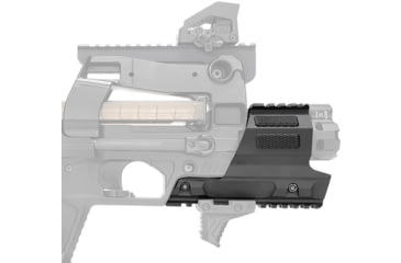Image of Strike Industries FN PS90 Modular Chassis Aluminum Picatinny Short Handguard, 5.59in, Black, SI-SMC-90-SHG-BK