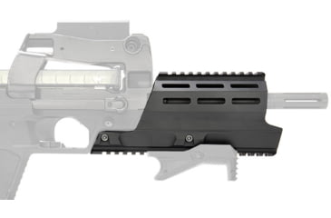 Image of Strike Industries FN PS90 Modular Chassis Aluminum Picatinny Long Handguard, 8.66in, Black, SI-SMC-90-LHG-BK