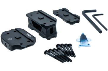 Image of Strike Industries T1 Riser Mount for AR Platforms, Steel, TIII Hard Anodize, 2.3 oz, Black, One Size, SI-T1-RISER-BK