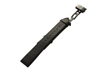 Image of Stryker Watch Leather Strap, IP Black Hardware, Black, NO WX011