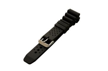 Image of Stryker Watch Silicone Strap, Brushed S/S Hardware, Black, NO WX022
