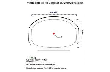 Image of Vortex Venom Red Dot Sight, 1x26.5mm, 6 MOA Dot Reticle, Black w/ Vortex QR Red Dot Mount and VMX-3T Magnifier w/ Flip Mount, VMD-3106-KIT1