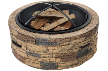 Image of Sun Joe Fire Joe Fire Pit, 28in, Natural Stone, SJFP28-STN-CL