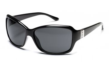 Image of SunCloud Daybreak Sunglasses - Black Frame, Gray Lenses
