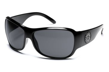 Image of SunCloud Fantasy Sun Glasses - Black Frame, Gray Lenses